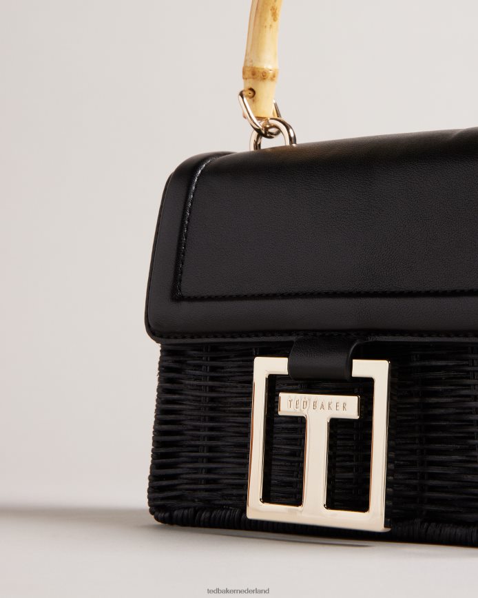 Ted Baker Jaylisa crossbodytas met handvat aan de bovenkant zwart Tassen vrouwen 6R02N743