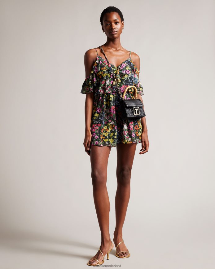 Ted Baker Jaylisa crossbodytas met handvat aan de bovenkant zwart Tassen vrouwen 6R02N743