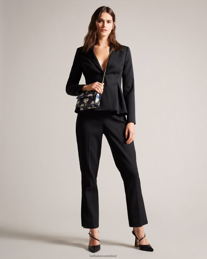 Ted Baker Jenia satijnen crossbodytas met bloemenprint donkerblauw Tassen vrouwen 6R02N751