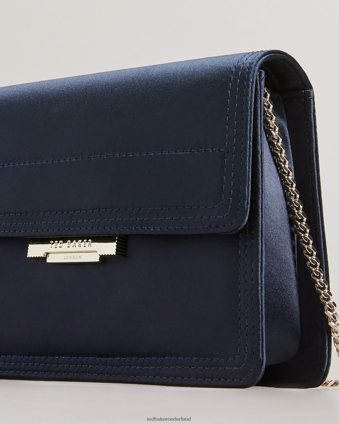 Ted Baker Kienya satijnen crossbodytas donkerblauw Tassen vrouwen 6R02N748