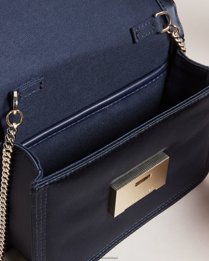 Ted Baker Kienya satijnen crossbodytas donkerblauw Tassen vrouwen 6R02N748