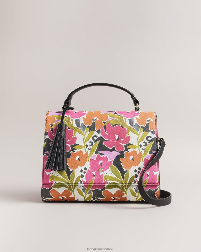 Ted Baker Maniya crossbodytas met magnoliaprint roze Tassen vrouwen 6R02N737