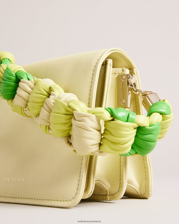 Ted Baker Maryse crossbodytas met geknoopt handvat limoen Tassen vrouwen 6R02N720