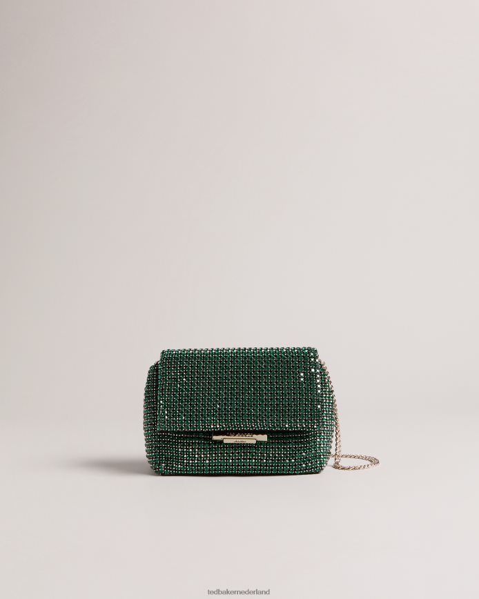 Ted Baker Mini-crossbodytas van glitterkristal groente Tassen vrouwen 6R02N795