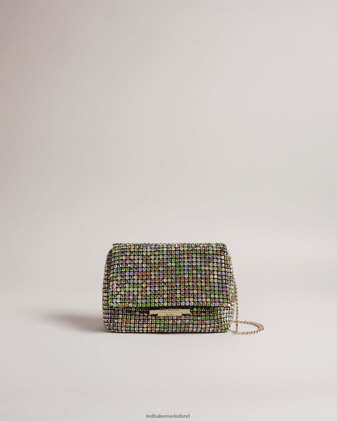 Ted Baker Mini-crossbodytas van glitterkristal veelkleurig Tassen vrouwen 6R02N725