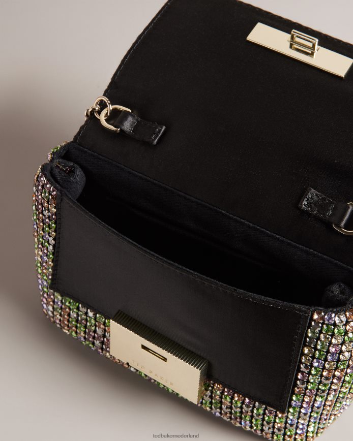 Ted Baker Mini-crossbodytas van glitterkristal veelkleurig Tassen vrouwen 6R02N725