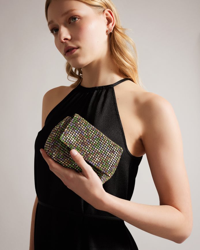 Ted Baker Mini-crossbodytas van glitterkristal veelkleurig Tassen vrouwen 6R02N725