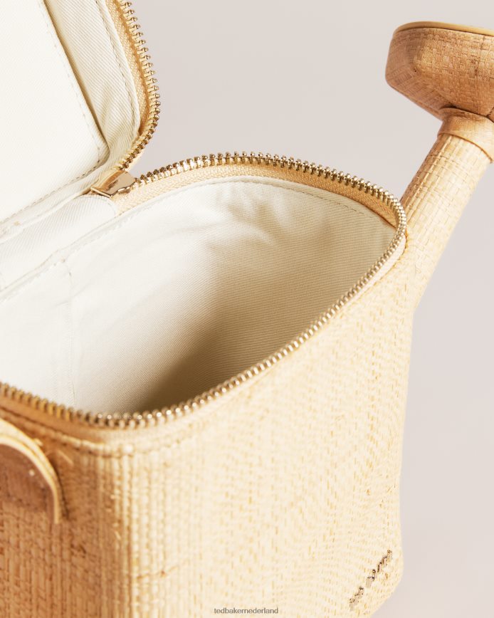 Ted Baker Watrcan strogieter crossbodytas natuurlijk Tassen vrouwen 6R02N805