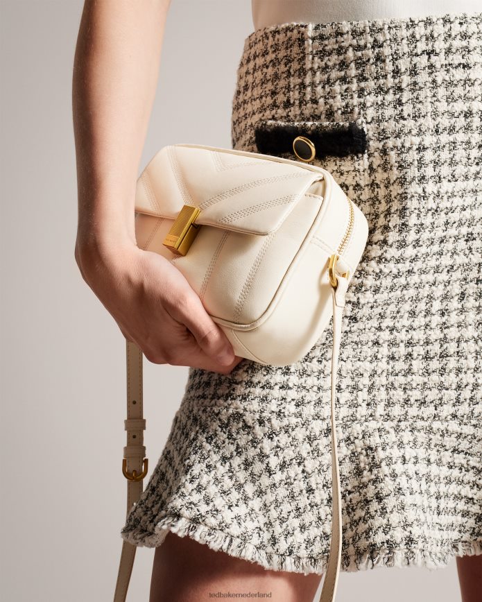 Ted Baker ayalily leren puffer crossbodytas ivoor Tassen vrouwen 6R02N728