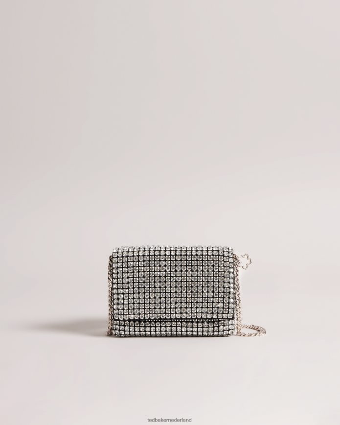 Ted Baker gliteri crossbodytas van kristal zilver Tassen vrouwen 6R02N813