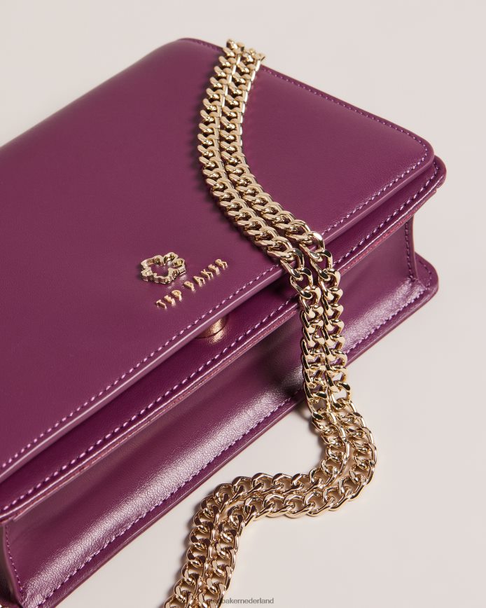 Ted Baker jorjey crossbodytas met bloemoogjes ossenbloed Tassen vrouwen 6R02N674