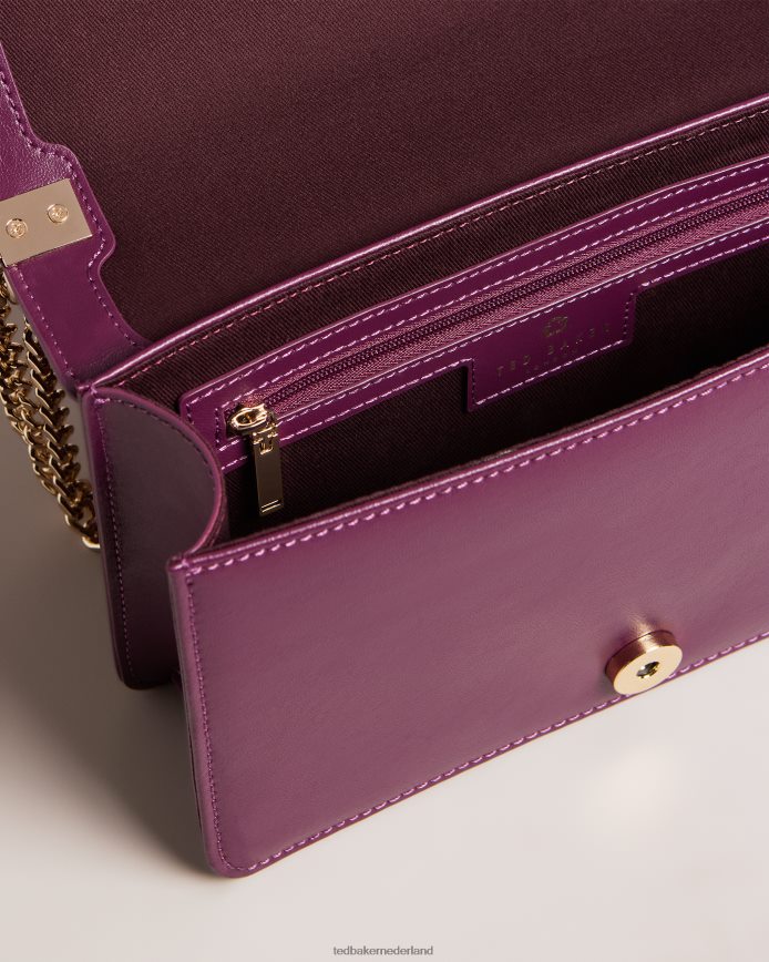 Ted Baker jorjey crossbodytas met bloemoogjes ossenbloed Tassen vrouwen 6R02N674