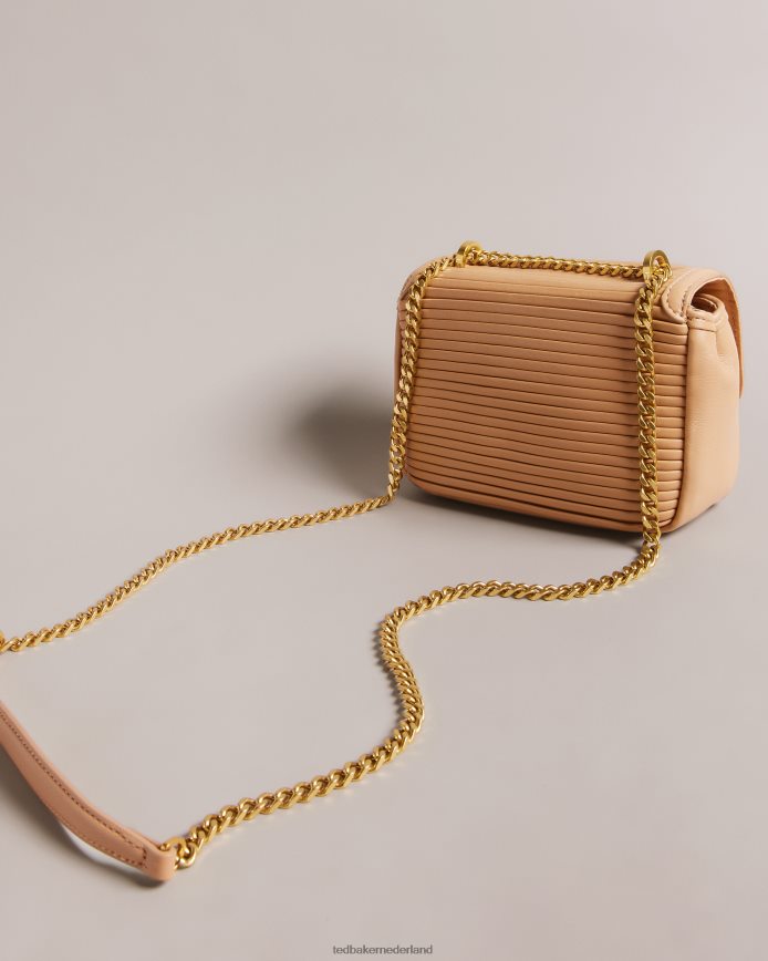 Ted Baker pyalily plissé crossbodytas kameel Tassen vrouwen 6R02N704