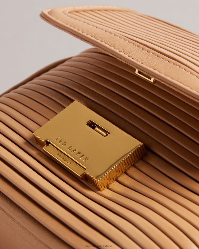 Ted Baker pyalily plissé crossbodytas kameel Tassen vrouwen 6R02N704