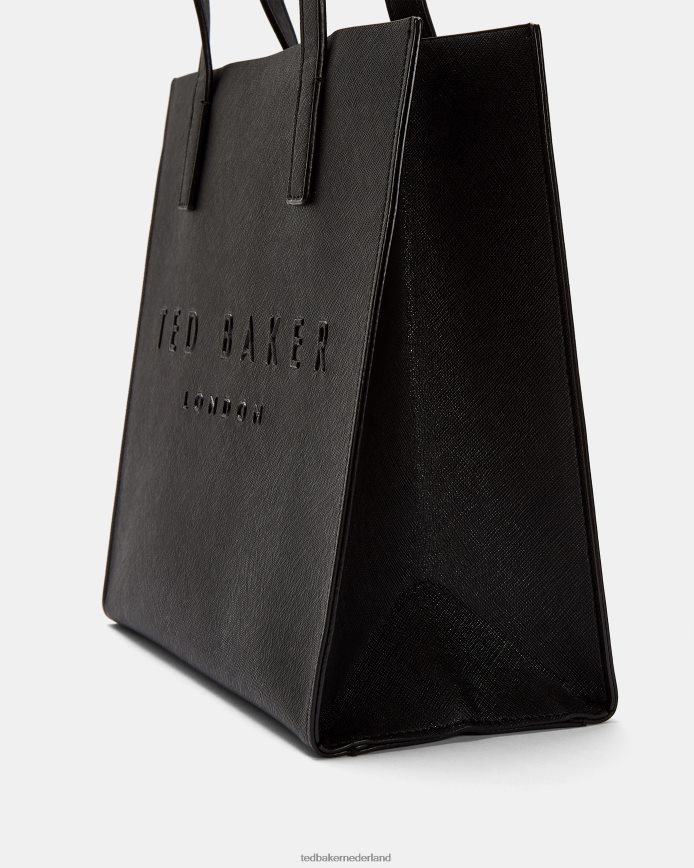 Ted Baker Seacon kleine crosshatch icon-tas zwart Tassen vrouwen 6R02N780