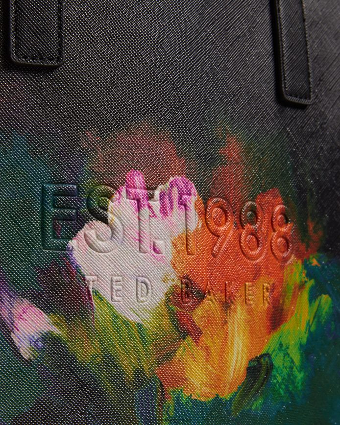 Ted Baker paticon kunstprint kleine icon tas zwart Tassen vrouwen 6R02N776