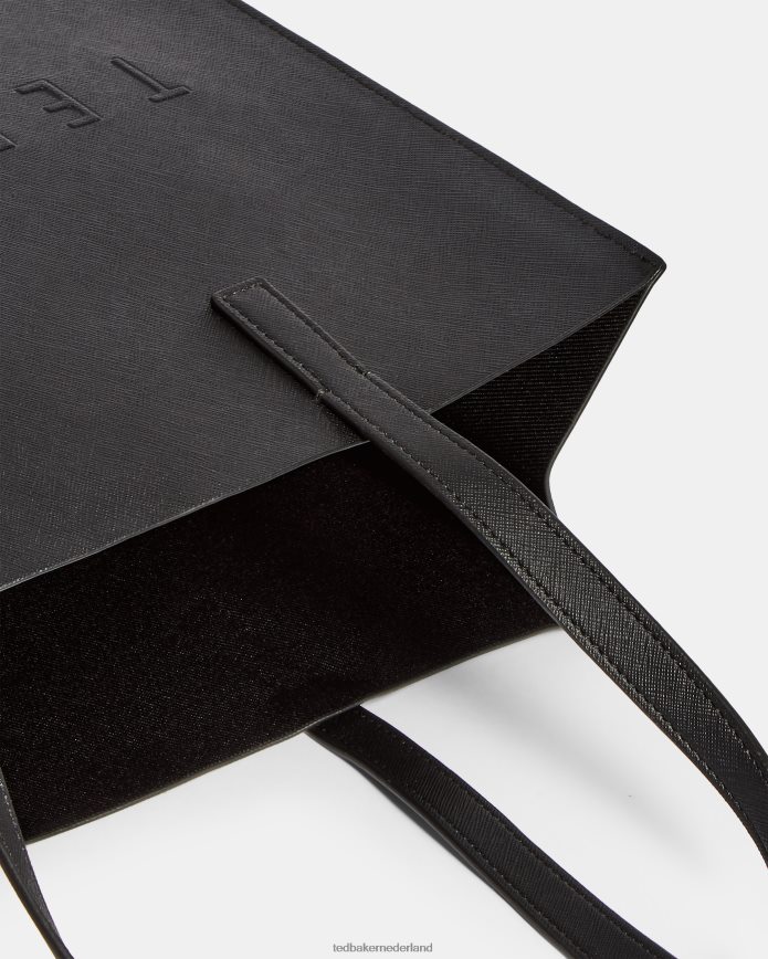 Ted Baker soocon grote crosshatch icon-tas zwart Tassen vrouwen 6R02N763