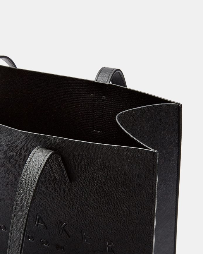 Ted Baker soocon grote crosshatch icon-tas zwart Tassen vrouwen 6R02N763