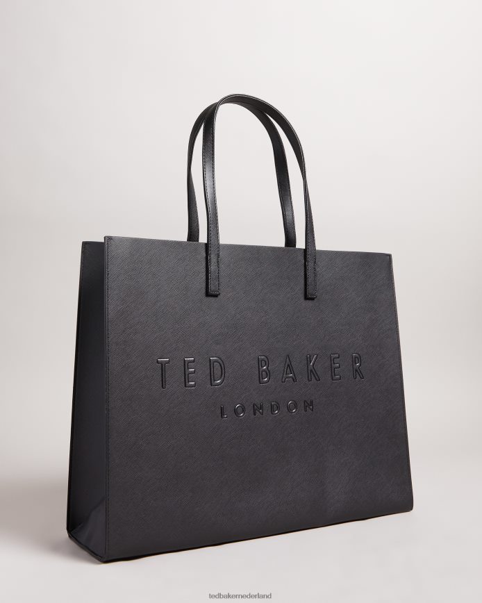 Ted Baker sukicon grote iconentas zwart Tassen vrouwen 6R02N755