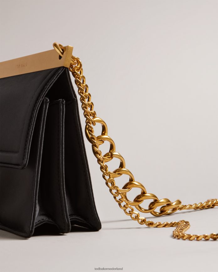 Ted Baker Kialynn mini-schoudertas met dikke ketting zwart Tassen vrouwen 6R02N676