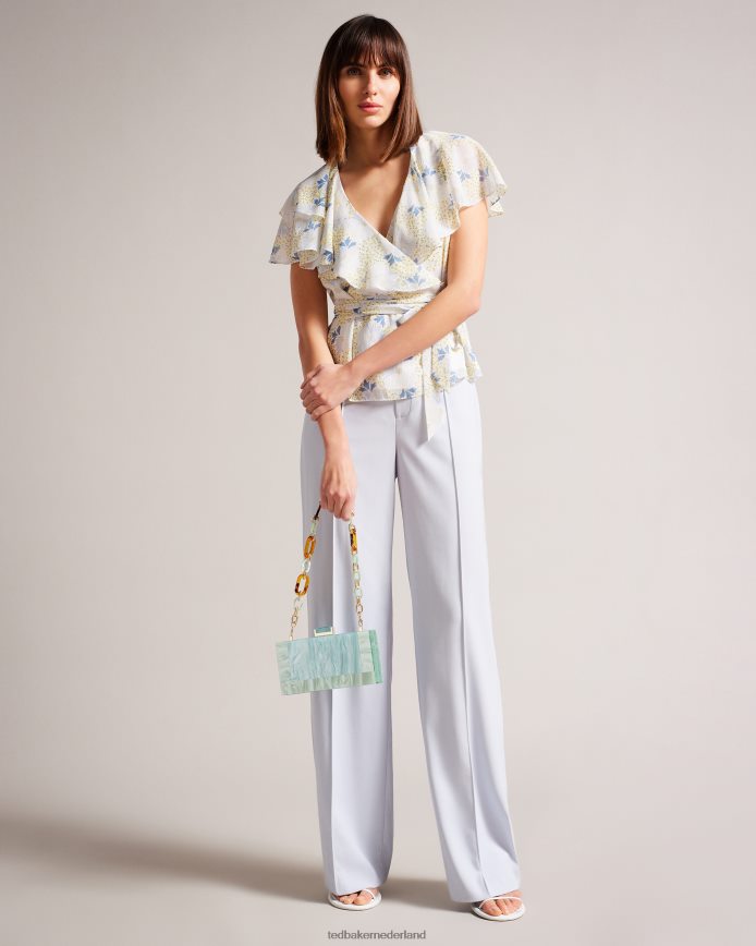 Ted Baker Plassie gemarmerde schoudertas lichtgroen Tassen vrouwen 6R02N790