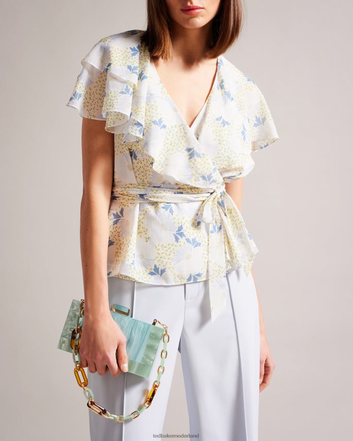 Ted Baker Plassie gemarmerde schoudertas lichtgroen Tassen vrouwen 6R02N790