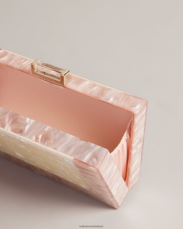 Ted Baker Plassie gemarmerde schoudertas natuurlijk Tassen vrouwen 6R02N742