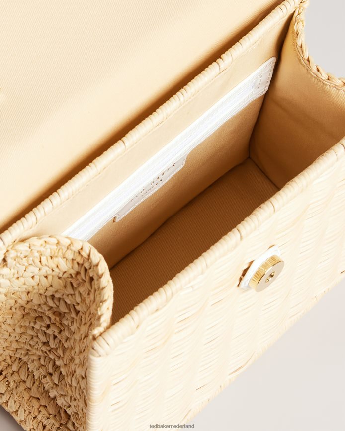 Ted Baker jaylisi imitatie krokodillenmandtas ecru Tassen vrouwen 6R02N698