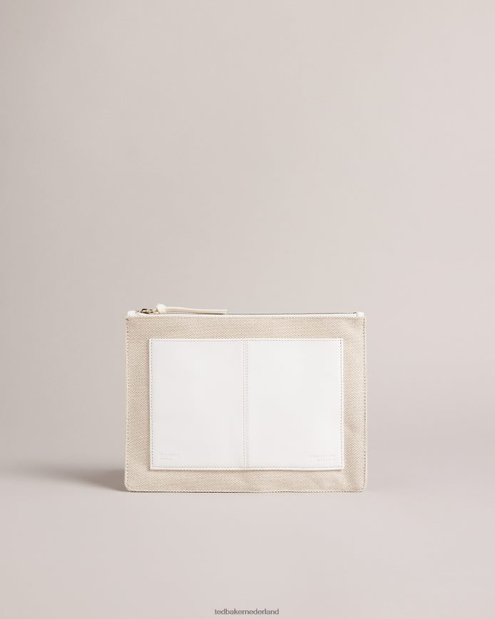 Ted Baker Aksina canvas tasje ecru Tassen vrouwen 6R02N779