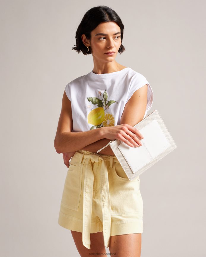 Ted Baker Aksina canvas tasje ecru Tassen vrouwen 6R02N779