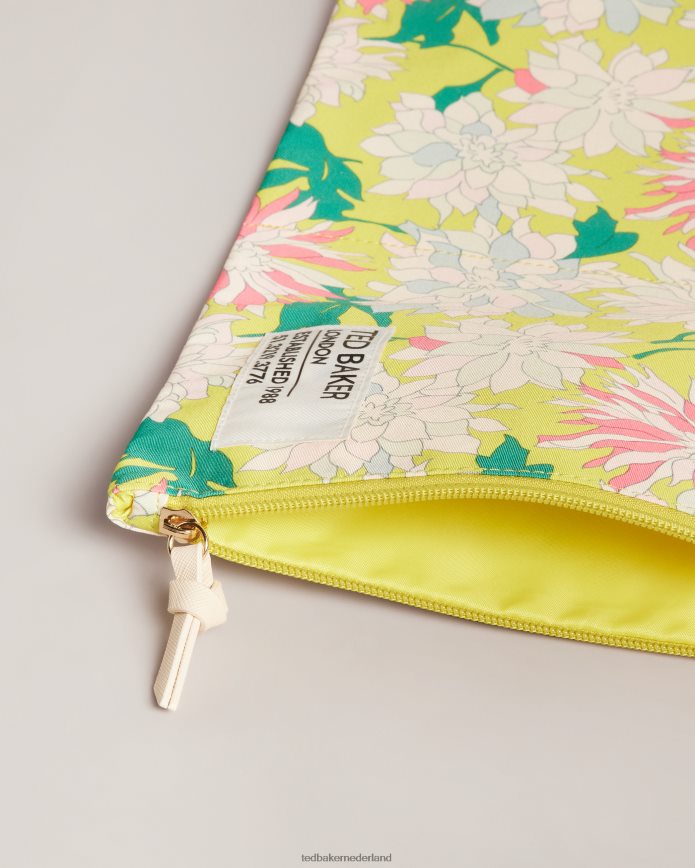 Ted Baker abbigaal bloemen nat en droog zakje geel Tassen vrouwen 6R02N1131