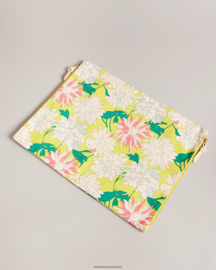 Ted Baker abbigaal bloemen nat en droog zakje geel Tassen vrouwen 6R02N1131