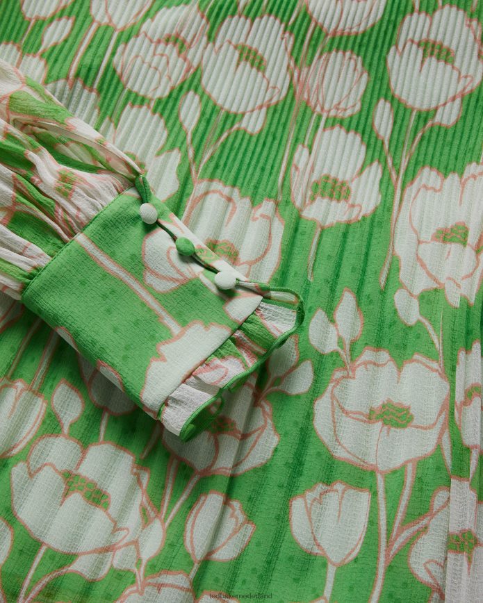 Ted Baker ellerie swingblouse met blousonmouwen groente kleding vrouwen 6R02N260