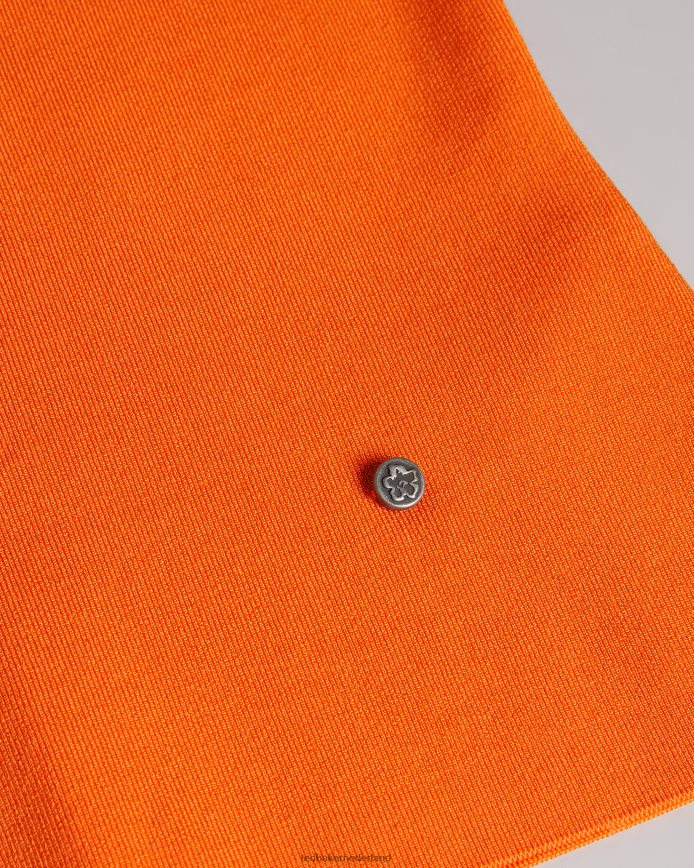 Ted Baker Sarhaa gebreide top bleek oranje kleding vrouwen 6R02N141