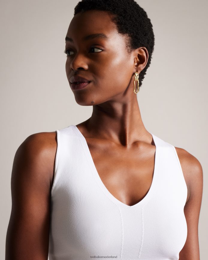 Ted Baker Sarhaa gebreide top wit kleding vrouwen 6R02N275