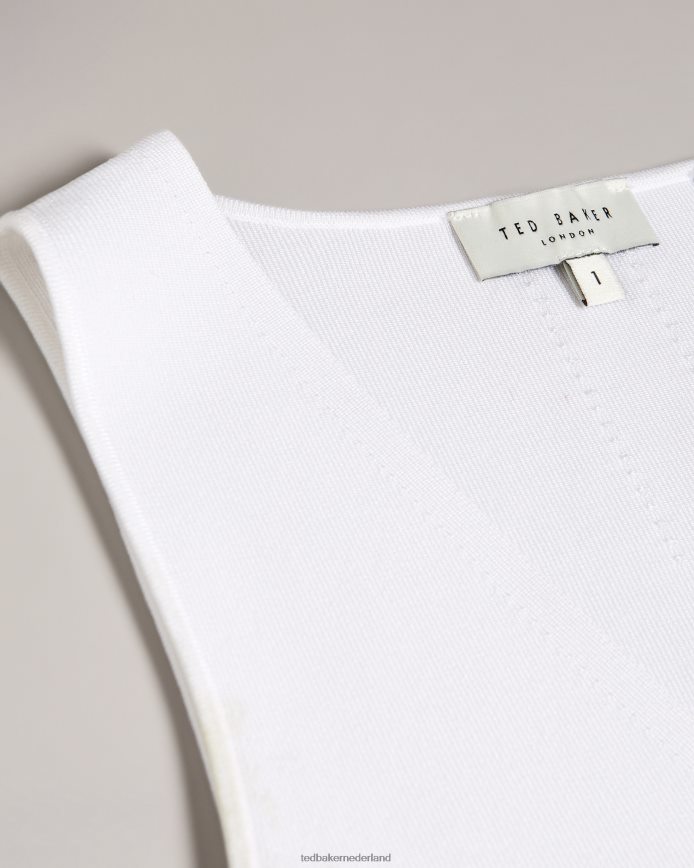 Ted Baker Sarhaa gebreide top wit kleding vrouwen 6R02N275