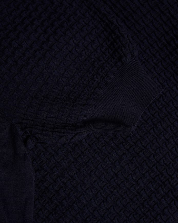 Ted Baker reannia gebreide polotop met versierde knopen donkerblauw kleding vrouwen 6R02N367