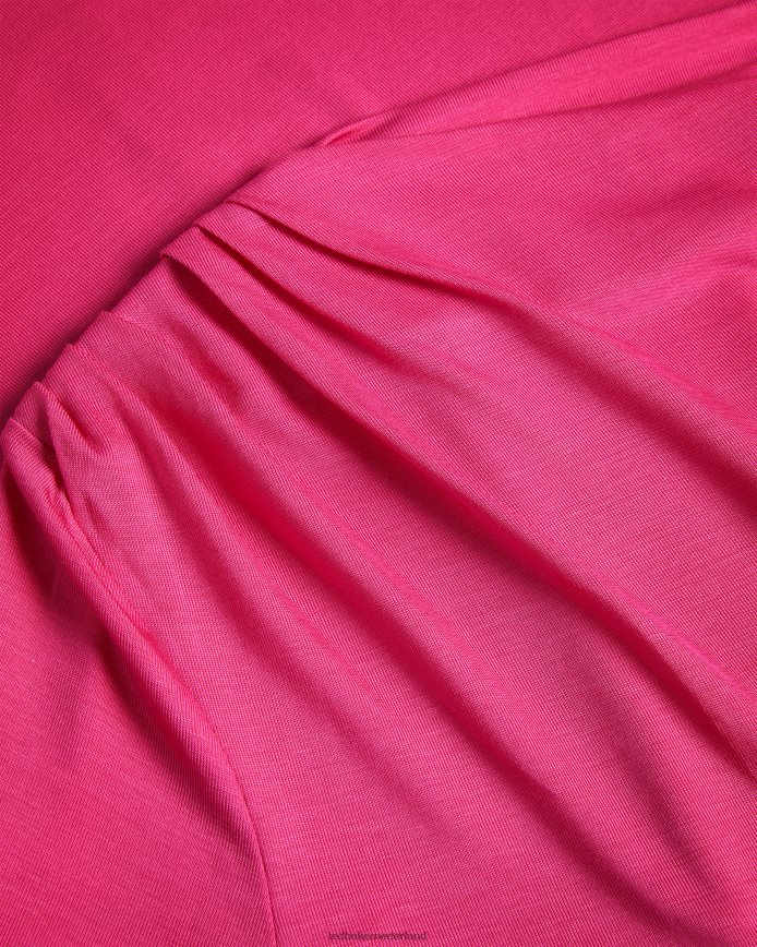 Ted Baker Eloria aansluitende top met gedraaide hals donker roze kleding vrouwen 6R02N54