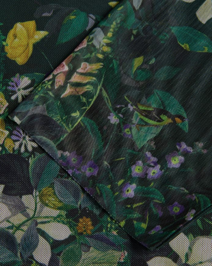 Ted Baker Gorgee mesh-top met hoge hals zwart kleding vrouwen 6R02N315