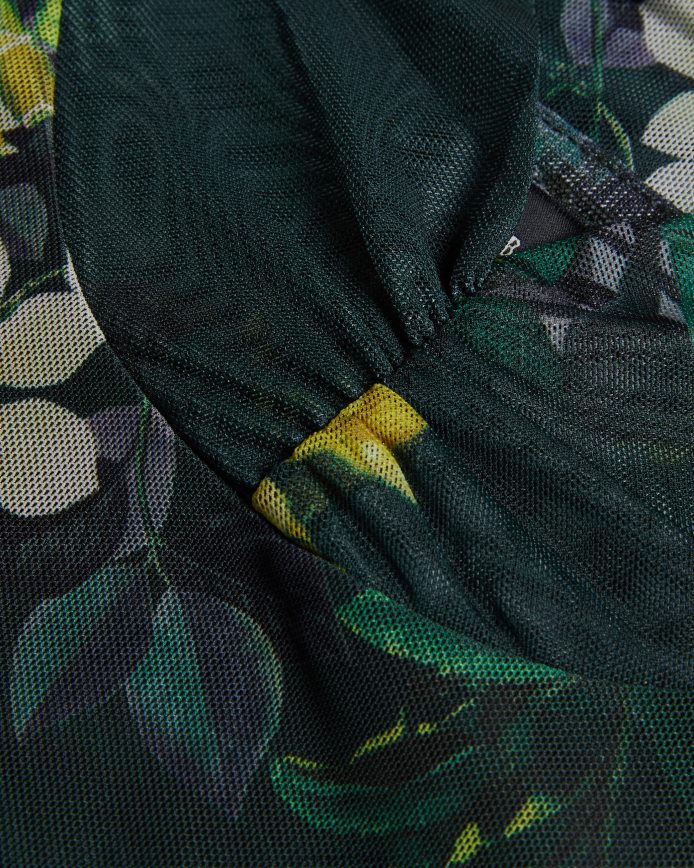 Ted Baker Gorgee mesh-top met hoge hals zwart kleding vrouwen 6R02N315