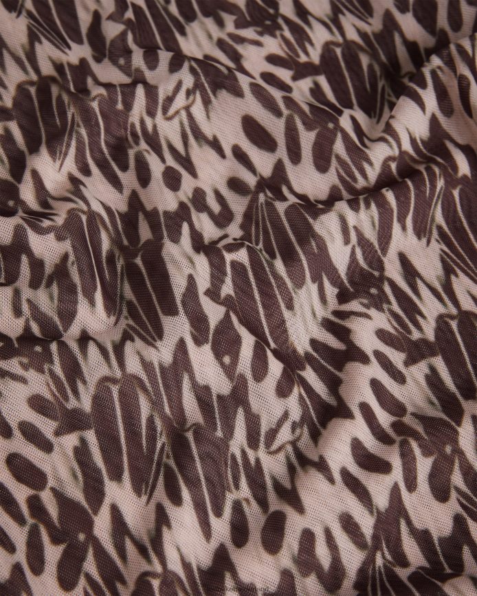 Ted Baker Jumila aansluitende top met hoge hals naakt-roze kleding vrouwen 6R02N104