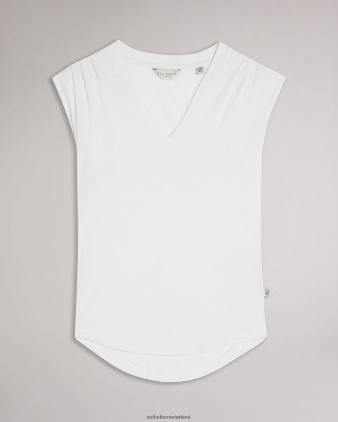 Ted Baker brielll aansluitende v-hals wit kleding vrouwen 6R02N150