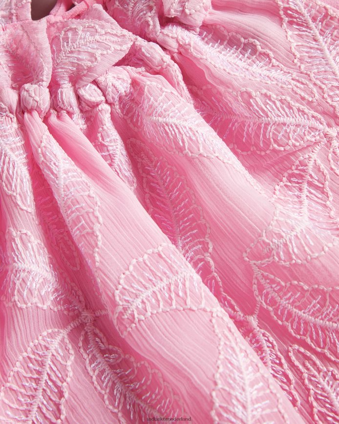 Ted Baker ivieey geborduurde top met halterhals lila kleding vrouwen 6R02N154