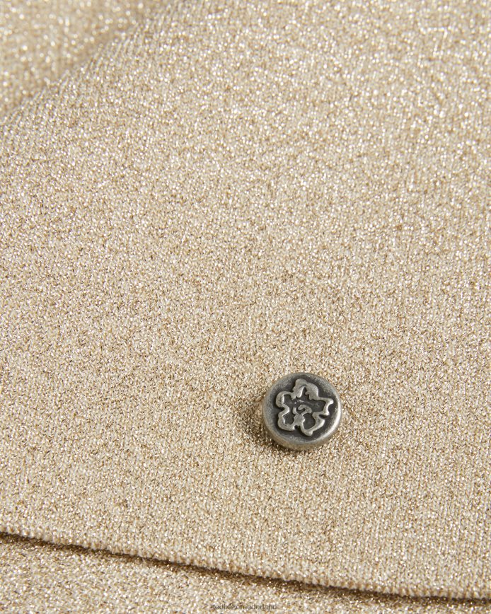 Ted Baker Sharlee metallic gebreid vest goud kleding vrouwen 6R02N398