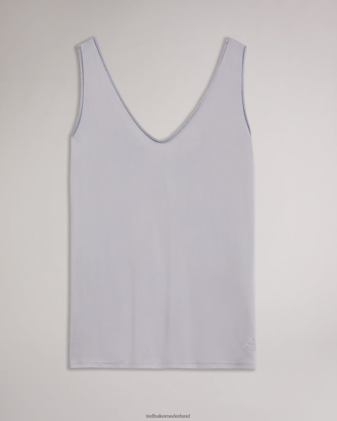 Ted Baker shavon v-vest aan de voorkant lichtgrijs kleding vrouwen 6R02N375