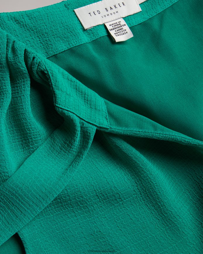 Ted Baker Mouwloze top van Lydhia met strikdetail groente kleding vrouwen 6R02N457