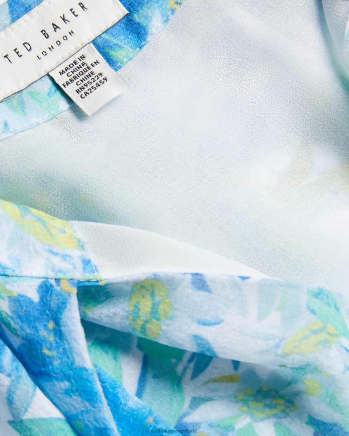 Ted Baker chaloté mouwloze bloementop met strikdetail wit kleding vrouwen 6R02N430