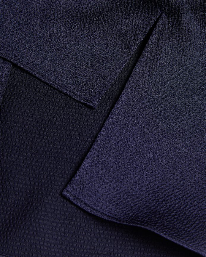 Ted Baker jamihla mouwloze top van gehamerd satijn marine kleding vrouwen 6R02N433