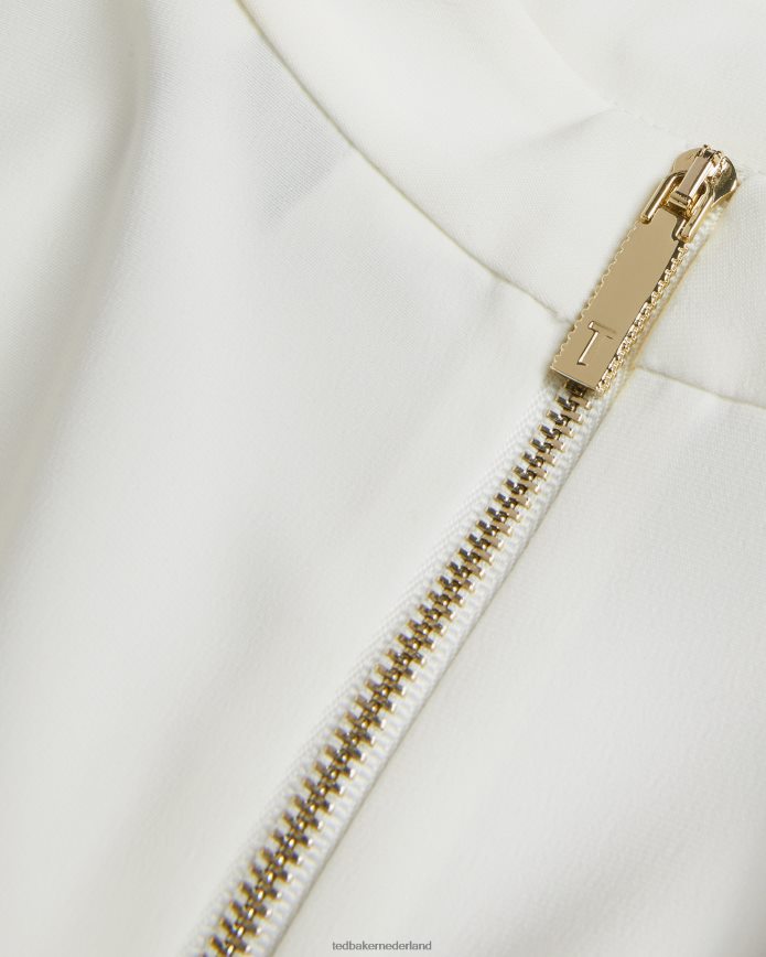 Ted Baker micaeli organza top met volumemouwen wit kleding vrouwen 6R02N134