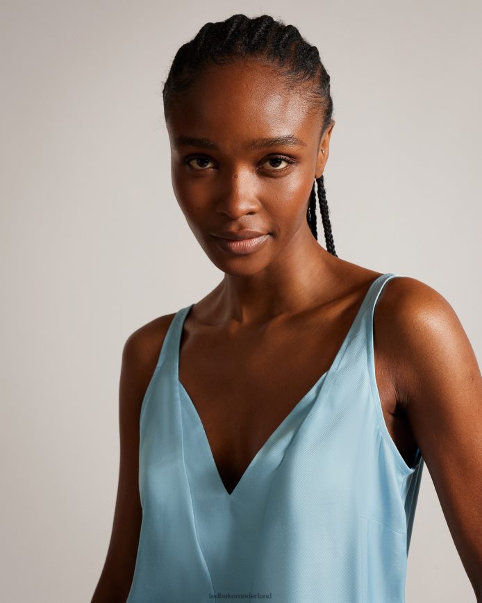 Ted Baker rubiez cami met dubbellaags effect hemelsblauw kleding vrouwen 6R02N207